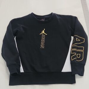 Jordan Black Sweatshirt with Gold Accents
